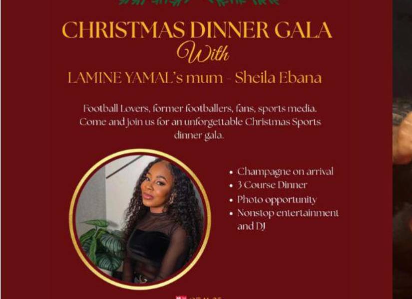 Invitación de Sheila Ebana a la cena premium con ella.