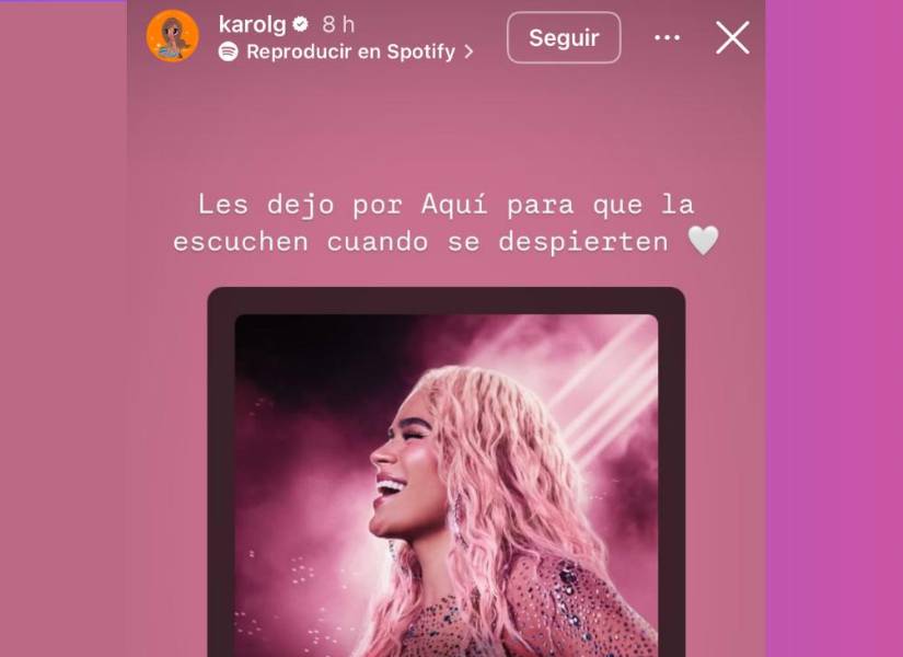 Últimas historias de Instagram de Karol G.