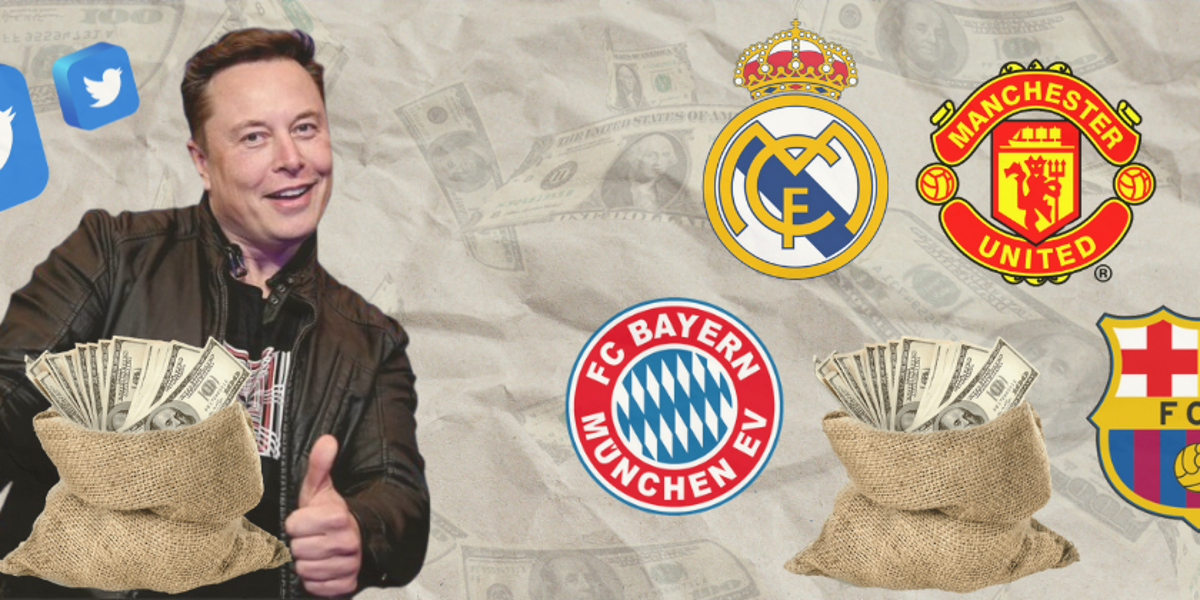 ¿Cuántos equipos de fútbol equivalen al pago de Elon Musk por Twitter?
