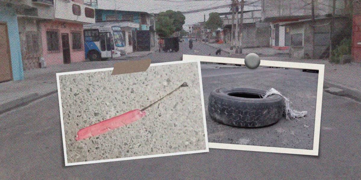 Dos tacos de dinamita fueron lanzados en una calle del Guasmo Sur, en Guayaquil