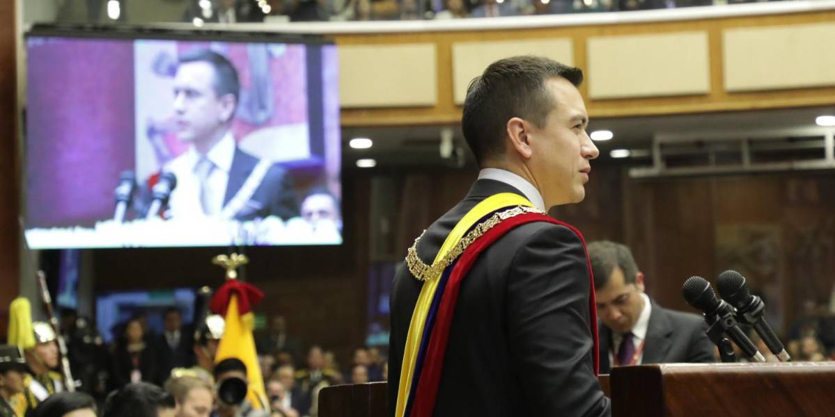 Daniel Noboa empieza su gobierno con una caja fiscal de USD 179 millones, insuficiente para pagar sueldos del Estado