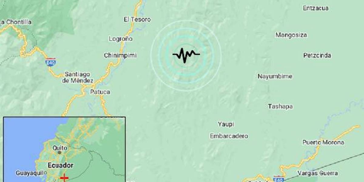 Un sismo de 3,3 grados de magnitud tuvo su epicentro en Sucua, Morona Santiago