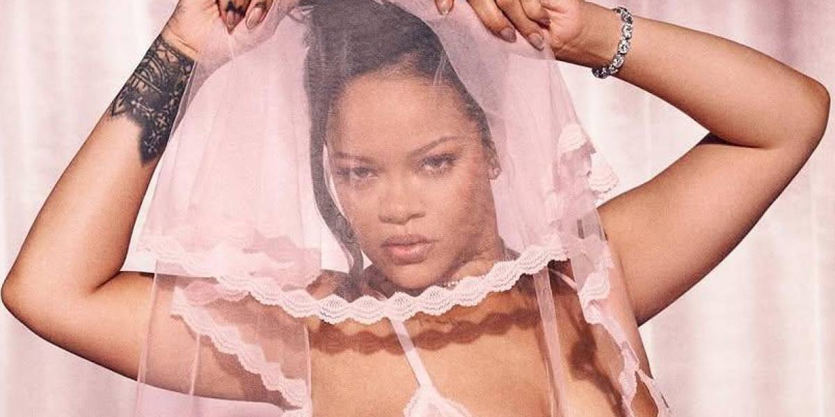 Rihanna desata la pasión con lencería nupcial en la nueva campaña de Savage x Fenty