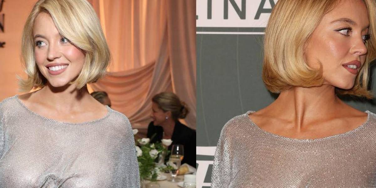 Sydney Sweeney impacta las redes con polémico vestido semitransparente