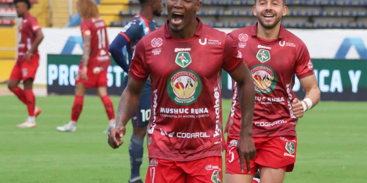 Mushuc Runa goleó a El Nacional y salió del fondo de la tabla de posiciones de la LigaPro