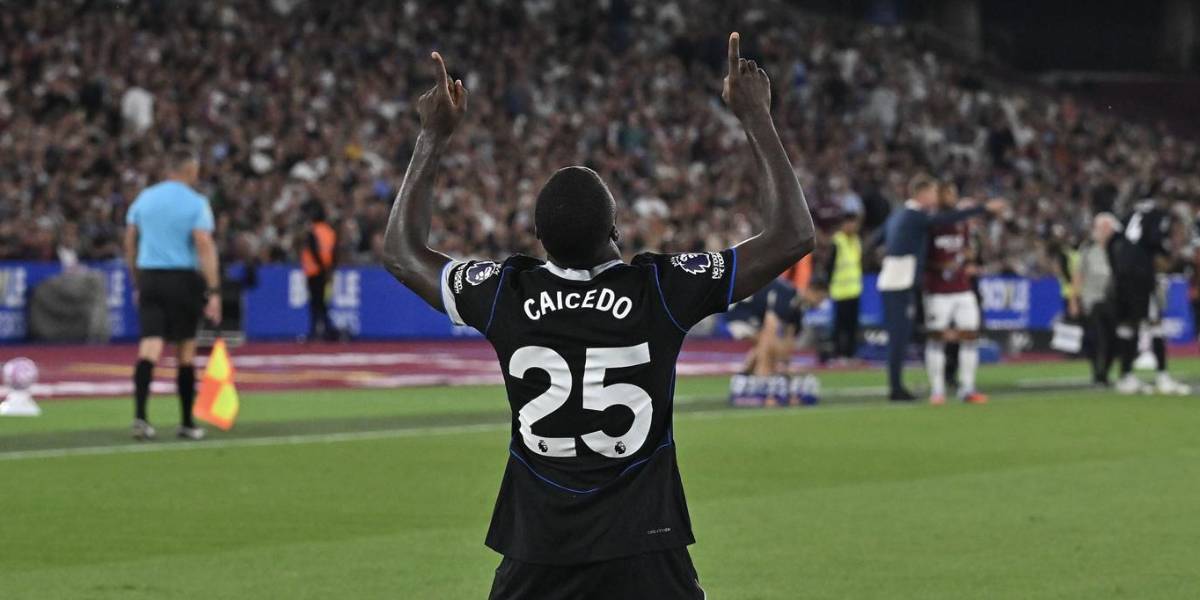 ¡Celebró con gol! Moisés Caicedo llegó a los 100 partidos disputados con el Chelsea