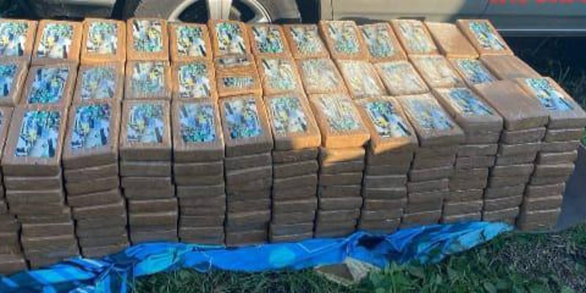 Media tonelada de cocaína oculta en tráiler fue incautada en Daule, Guayas