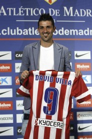 Presentación de David Villa como nuevo jugador del Atlético de Madrid