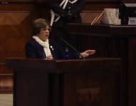 Quito, martes 30 de julio de 2024. Ivonne Núñez en el Pleno de la Asamblea Nacional