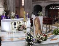 Misa de Honras en memoria de Paulina Tamayo, en la Basílica del Voto Nacional.