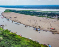 El Río Amazonas se sigue reduciendo en Colombia