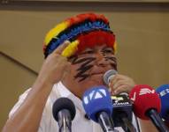 Imagen de Jaime Vargas, presidente de la Conaie.