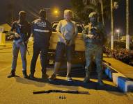 Imagen de la detención de Wilson Steeven C., alias Gordo Tito, este 22 de junio en Quevedo.