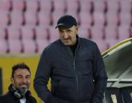 El entrenador de Emelec, Guillermo Duró, en el partido contra Miguel Iturralde por la Copa Ecuador