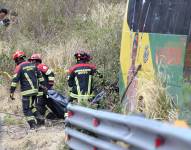 Accidente de tránsito en la vía Papallacta — Quito, con un saldo de 9 personas fallecidas, entre los cuales constan dirigentes indígenas de la nacionalidad Waorani.