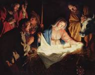 Imagen que representa el nacimiento de Jesús.