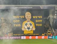 Tifo del FK Bodø/Glimt en el partido contra Tottenham por Champions League