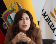 Inés Alarcón, asambleísta de ADN y presidenta de la Comisión de Seguridad de la Asamblea.