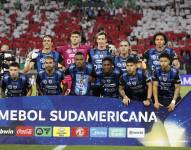 Jugadores de Independiente del Valle previo al partido ante once Caldas por la Copa Sudamericana