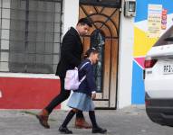 Imagen de archivo del regreso a clases en instituciones educativas de Quito.