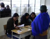 Inicio de la jornada electoral en Cangahua