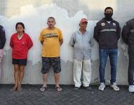 Imagen de los detenidos por la violación de una niña de 10 años en Guayaquil.