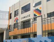 Exteriores de la sede de la Conaie, ubicada en Quito.