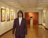 Las obras de Quimbita destacan por ser figuras humanas y animales tratadas con armonía y colores vibrantes.