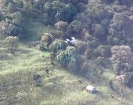 Encontraron una aeronave accidentada en Apagua, en Cotopaxi.