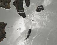 Un astronauta a bordo de la Estación Espacial Internacional capturó esta fotografía detallada del extremo sur del lago Titicaca