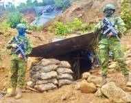 Operaciones militares en contra de la minería ilegal en el sector de Mina Vieja de la parroquia Buenos Aires, en 2023.