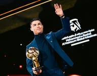 Cristiano Ronaldo en los Globe Soccer Awards.