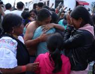 Ibarra, este viernes 24 de octubre luego de la audiencia telemática realizada con los 12 detenidos.