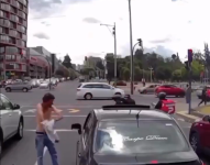 Limpiaparabrisas en norte de Quito