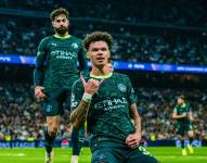 Jugadores del Manchester City venció al Real Madrid.