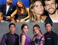 Gerard Piqué, Shakira, Clara Chía y el elenco de Vidas Separadas