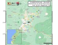 Imagen referencial del epicentro del sismo del 2 de junio