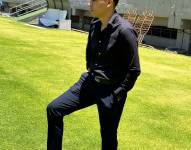 Iván Stirk en un entrenamiento de Aucas en el estadio Gonzalo Pozo Ripalda