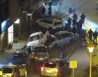 Accidente de transito en Cuenca, sector Baños