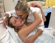 Bella y Yolanda Hadid desde el hospital.