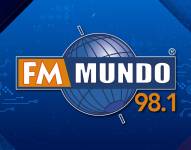 El logo de la estación FM Mundo 98.1.