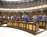 Asambleístas de ADN en la sala del pleno de la Asamblea Nacional.