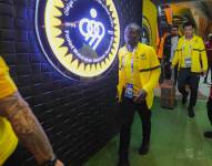 Los jugadores del Al Ittihad llegaron al estadio, tes de haber sido cancelado.