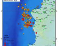Desde el 1 de junio se han registrado más de 180 sismos frente a Manabí