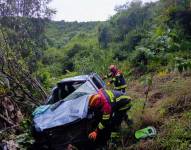 La emergencia fue atendida por el personal de Bomberos Quito y de la Policía Nacional.