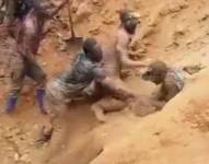 Las víctimas salían gracias a la actuación inmediata de sus compañeros.