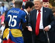 Donald Trump le otorgó la medalla a Moisés Caicedo.