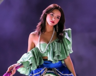 Ángela Aguilar durante una gira previa en México.