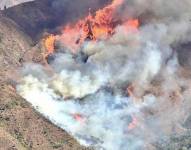 En Loja, además del evento en el cantón Quilanga, donde ya se han quemado más de 4 800 hectáreas de vegetación, hay otras emergencias en Catamayo y el cantón Loja.