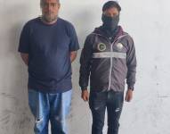 Imagen de Nauris E., denominado alias Mama Huevo, según la Policía Nacional, tras ser detenido en Valle de Los Chillos, Quito.